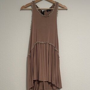 Elegant Tan Sleeveless Tank